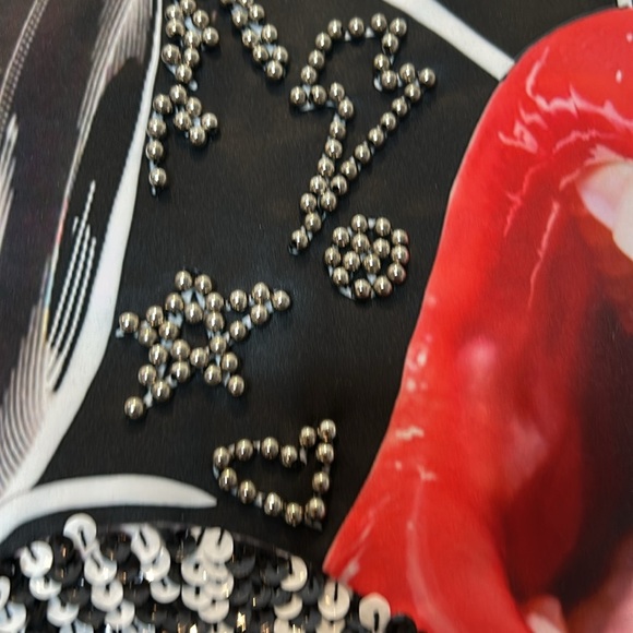 Rock N Karma Bomber Moto Jacket Bedazzled L - Picture 13 of 17